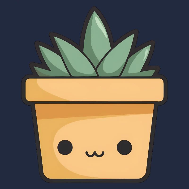 Kawaii Blumentopf