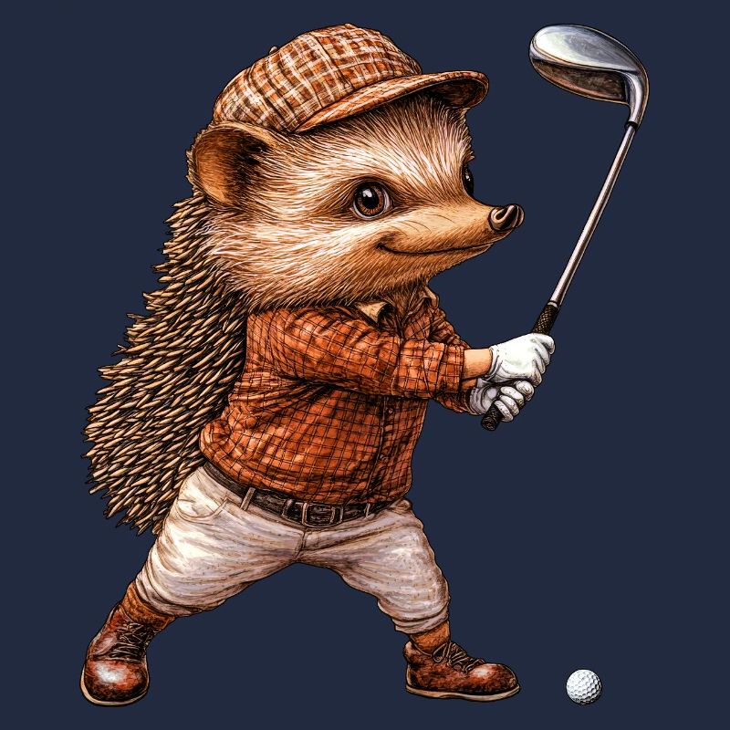 Igel Golf / Golfer Igel