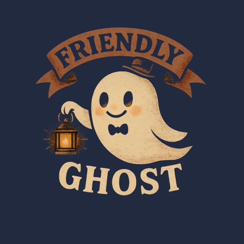 Friendly Ghosts Illustration