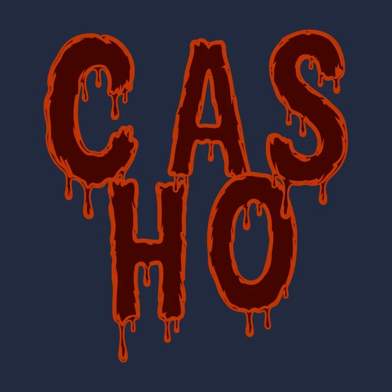 Tropfender Text Horror-Modedesign