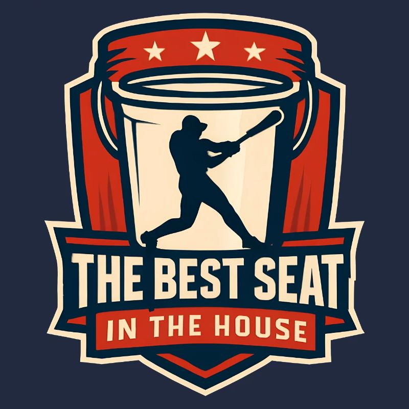 Der beste Platz im Haus Bucket Dad Baseball Dad