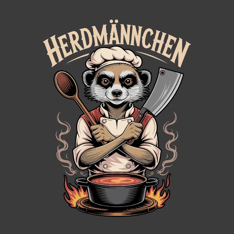Herdmannchen Kochen Lustiger Koch Herdmannchen