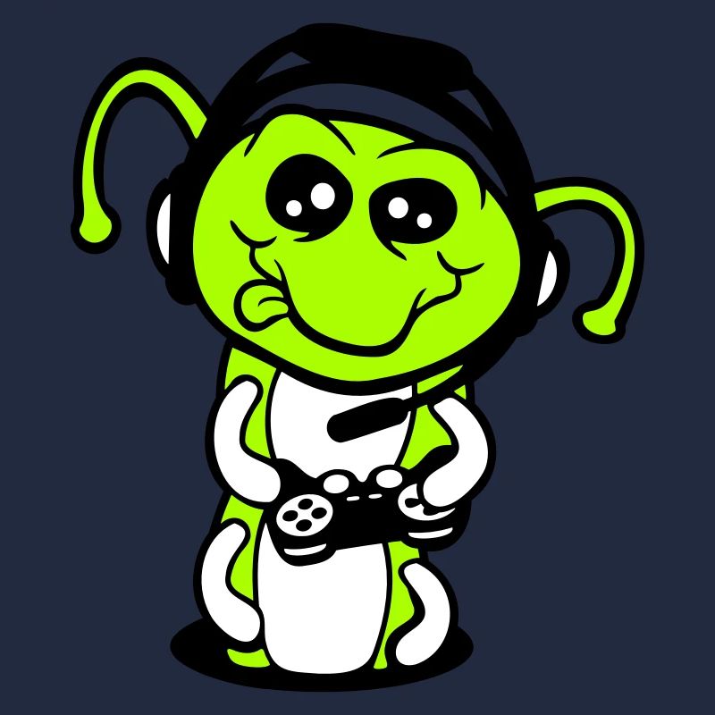 Gamer Caterpillar Nerd Gaming Controller Console Game