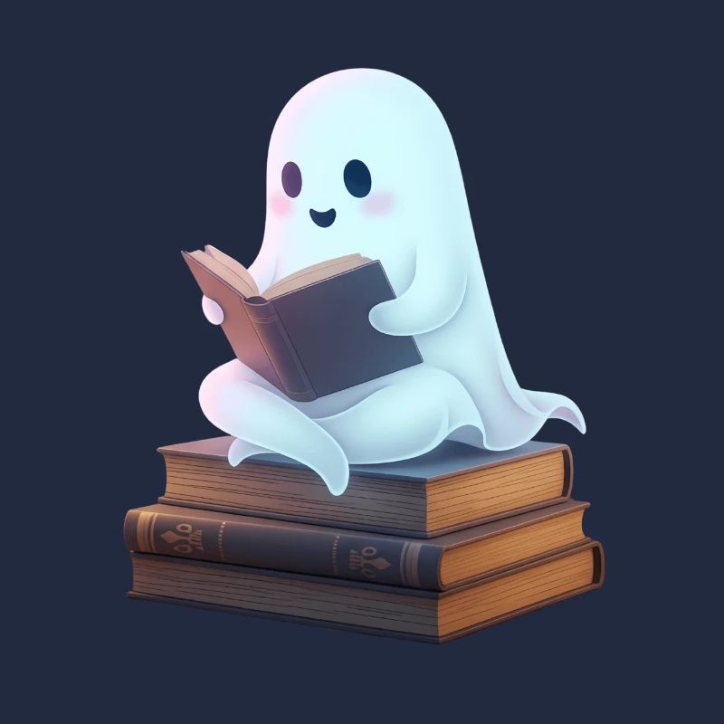 Playful ghost reading design