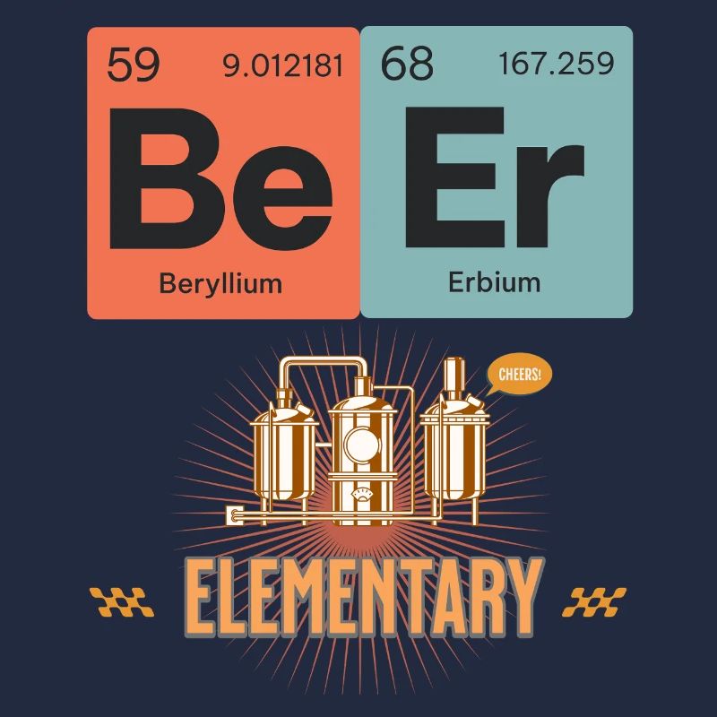 Science-Inspired Elemental BeerT-Shirt Design