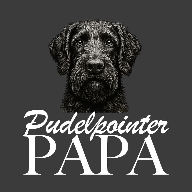 Papa caniche pointer
