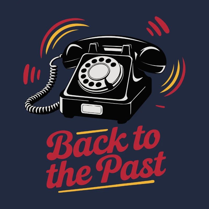 Retro Wählscheibentelefon Nostalgie Design