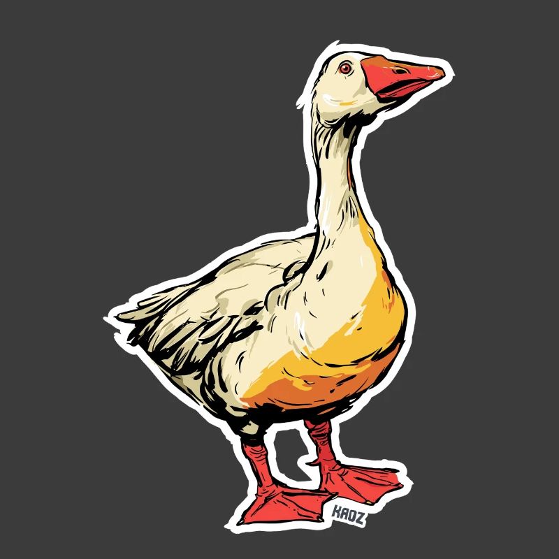 Comic Goose with Beak