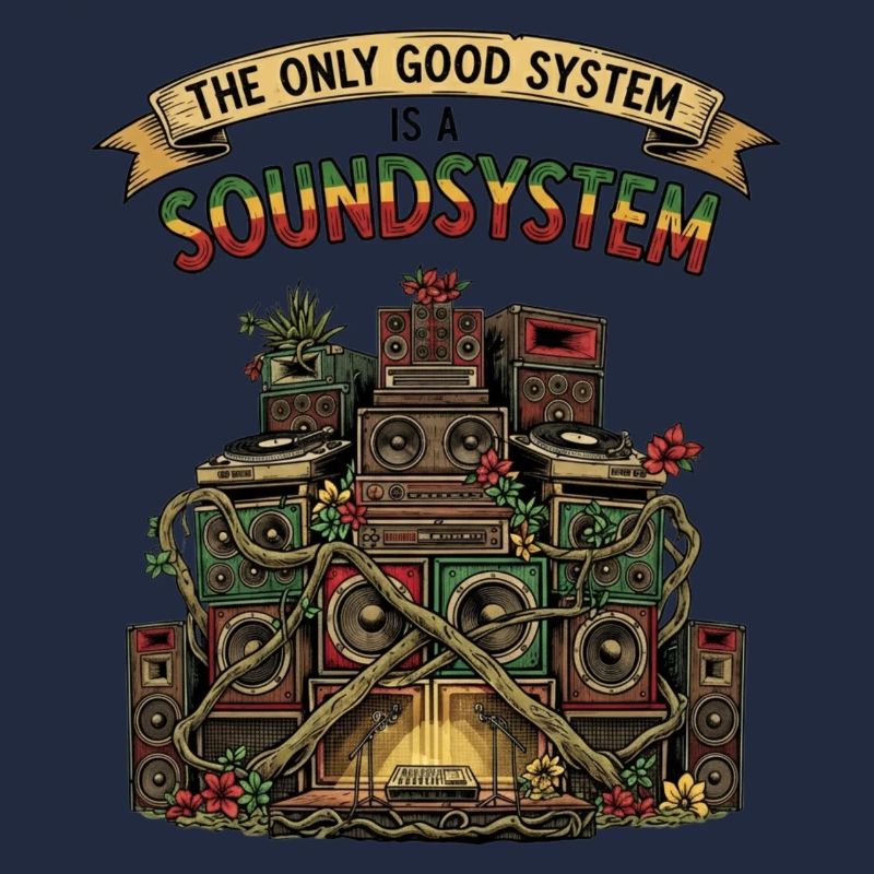 Sound System Collage Dub Reggae