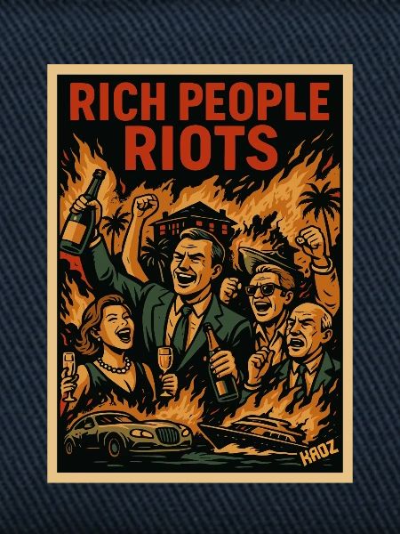 Reiche feiern – Aufruhr Poster