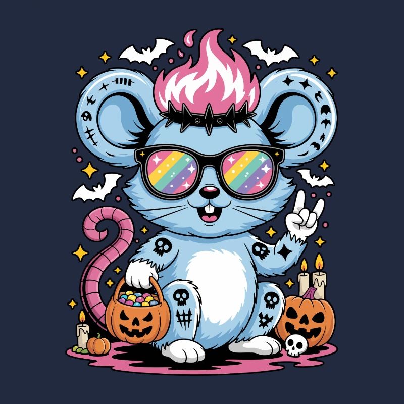 Rocker Mouse Halloween Rat