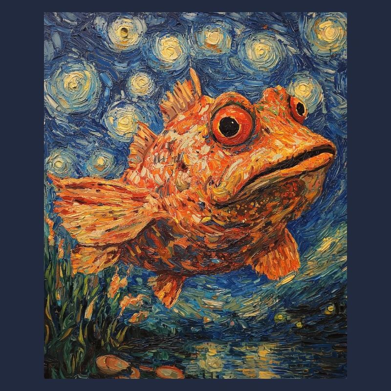 Fish Van Gogh Style
