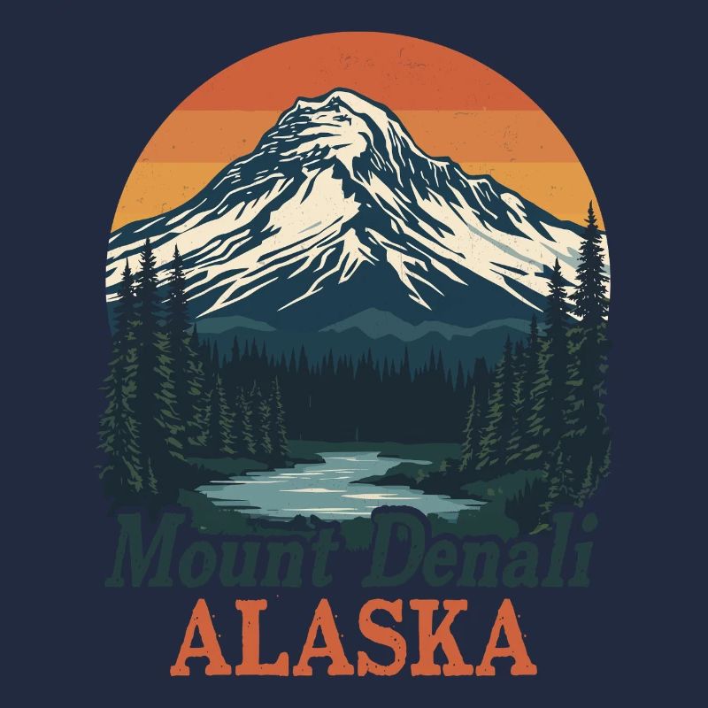 Denali Alaskas Berglandschaft