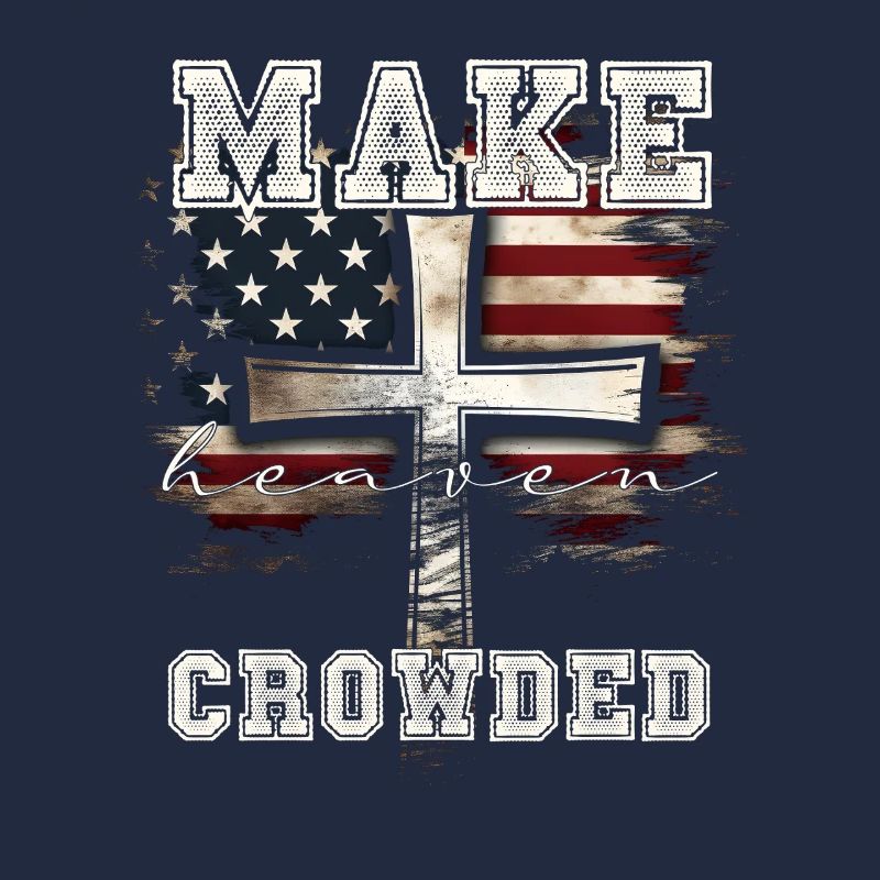 Make Heaven Crowded Kreuz Flagge Design
