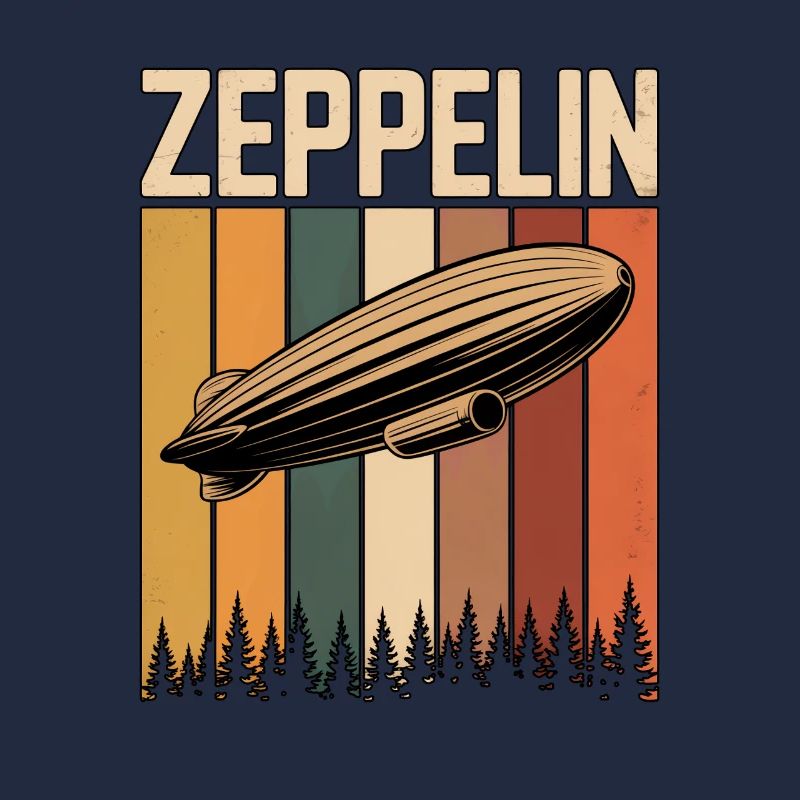 Dirigeable Zeppelin Rétro Vintage