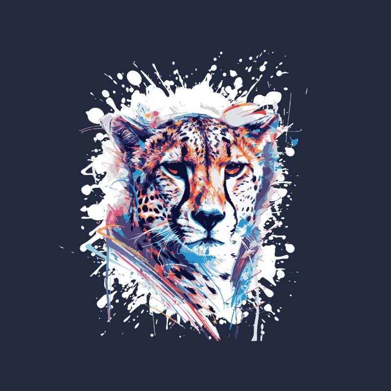 Leopard Splatter Aquarell