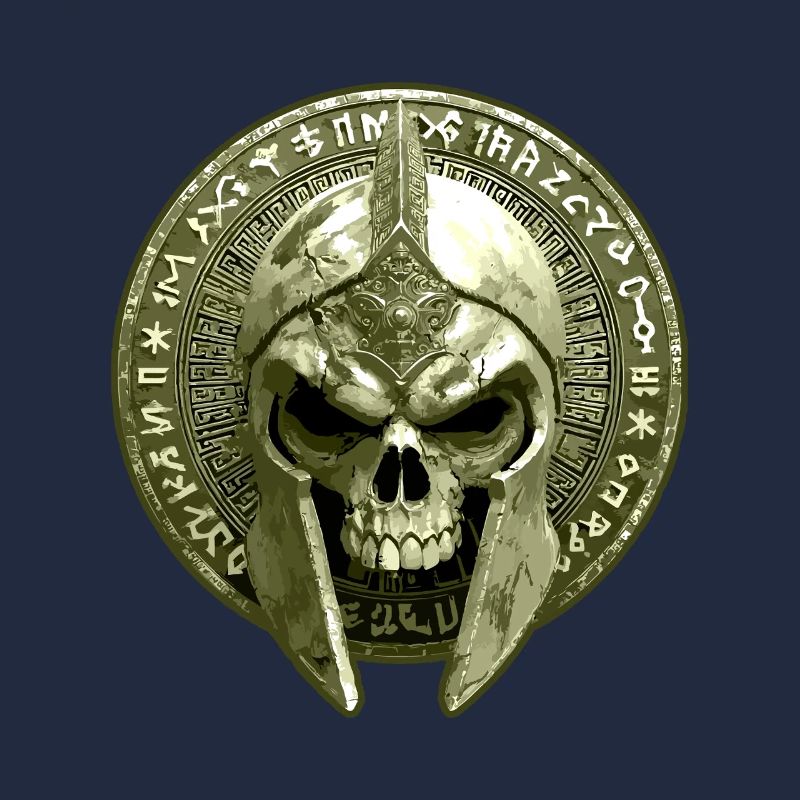 Spartan Skeleton Gladiator Skull