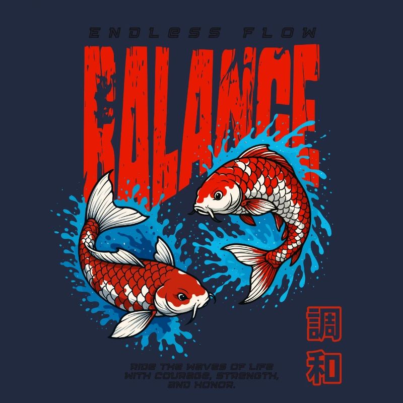 Poisson Koi - Équilibre