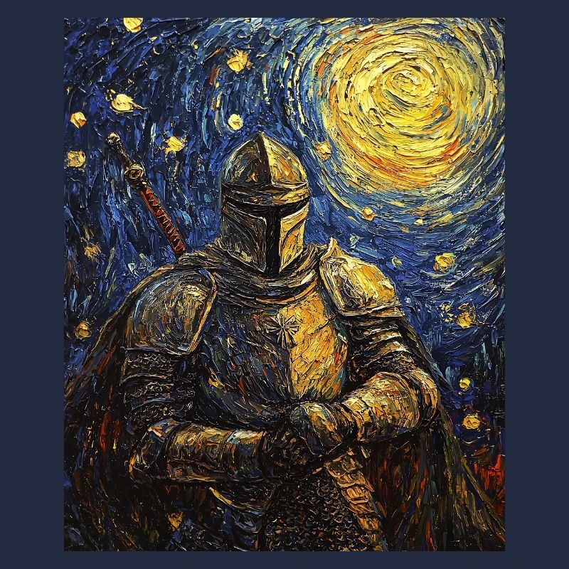 Ritter Van Gogh Style Starry Night