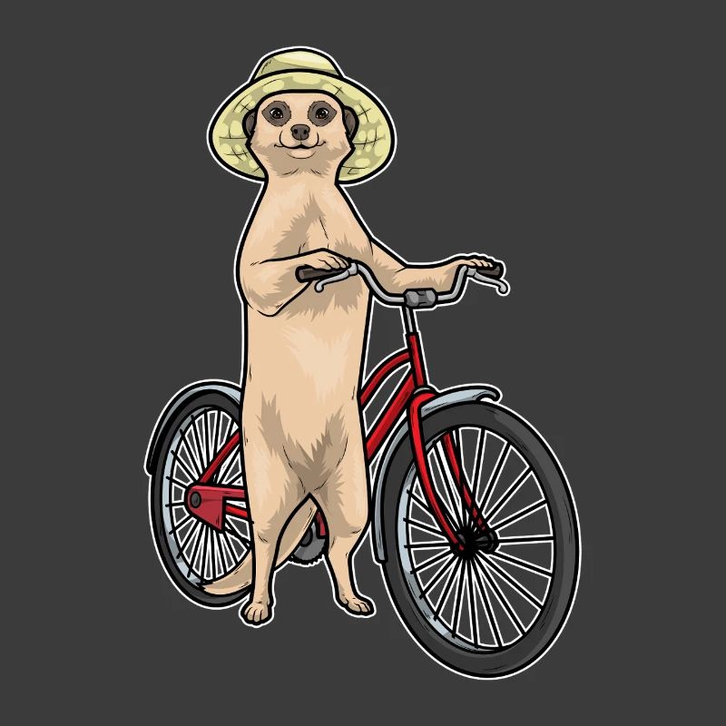 Erdmännchen Fahrrad