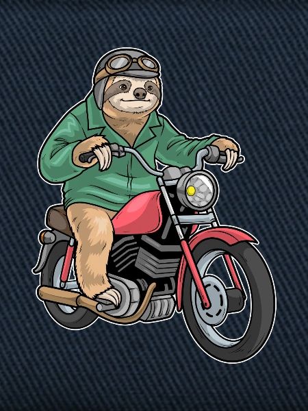Faultier Motorrad
