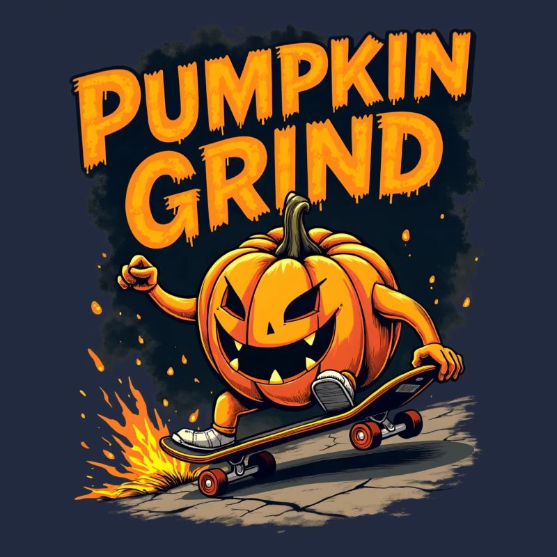 Pumpkin Grind Planche à roulettes Kürbis Monster