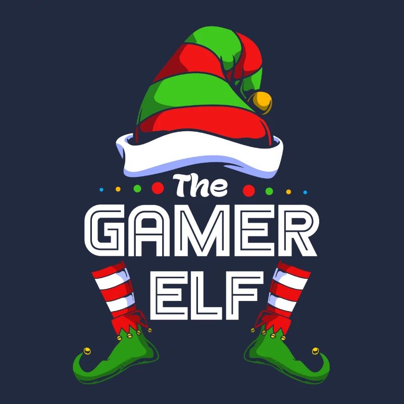 Gamer Gaming Zocker Elfe Elf Weihnachtsgeschenk