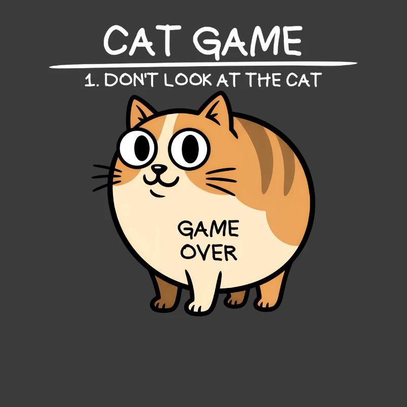 Jeu de chat Ne regarde pas le chat drôle de chat