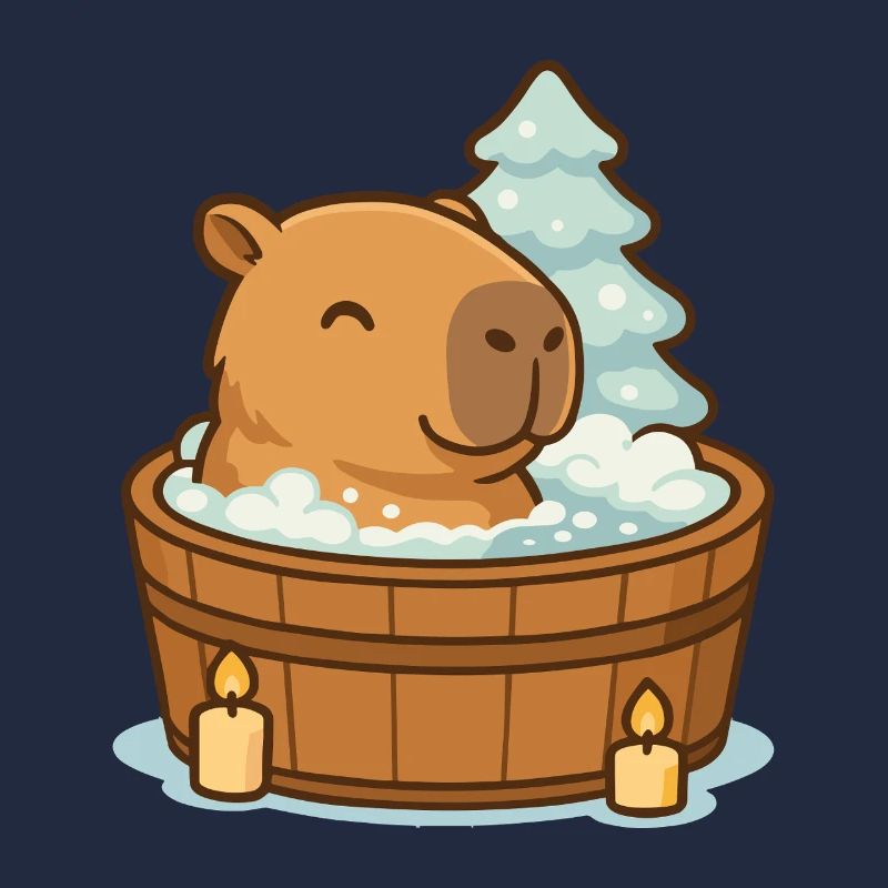 ✨ Wellness Capybara – Noël