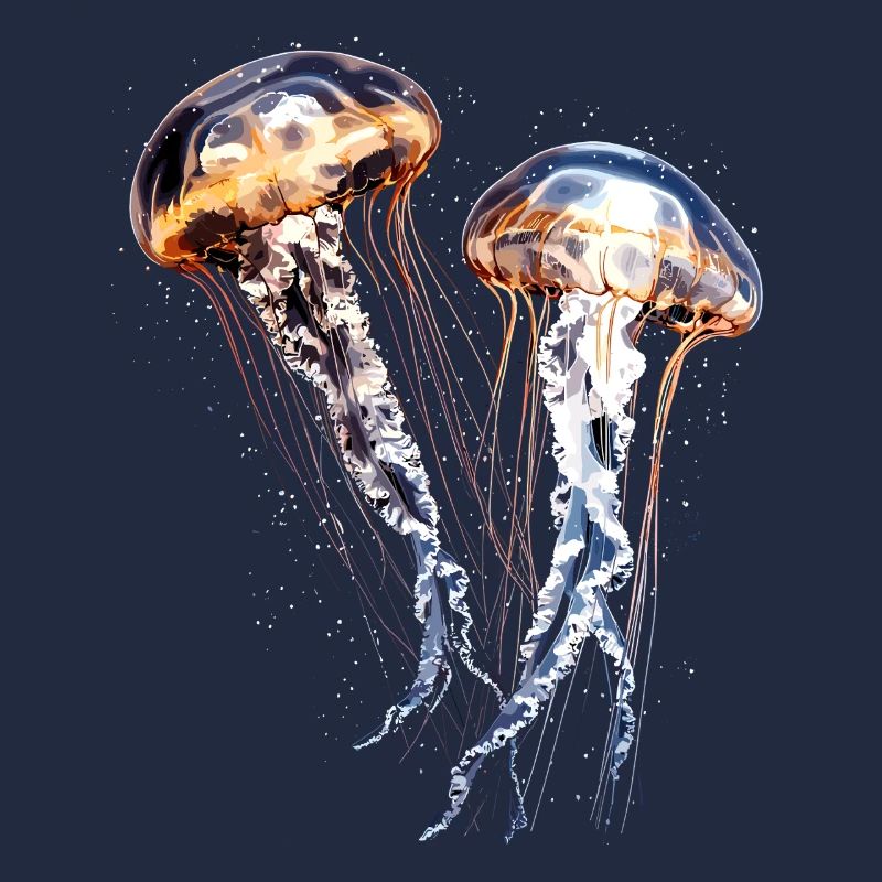 Méduse Méduse de feu Méduse Méduse mignonne