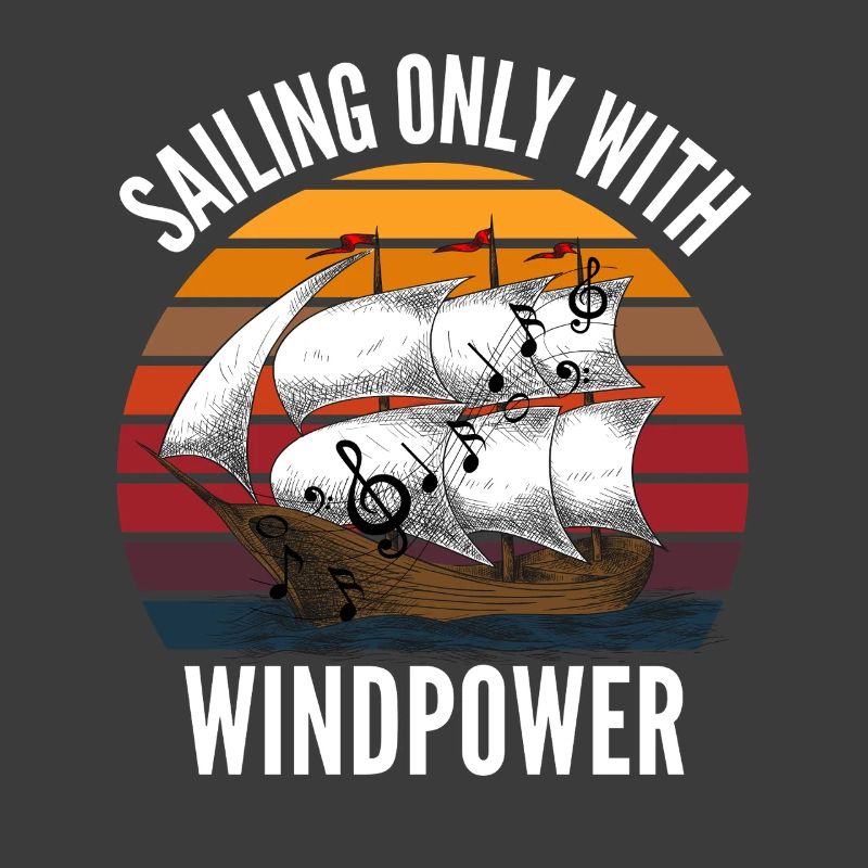 SAILING ONLY WITH WINDPOWER