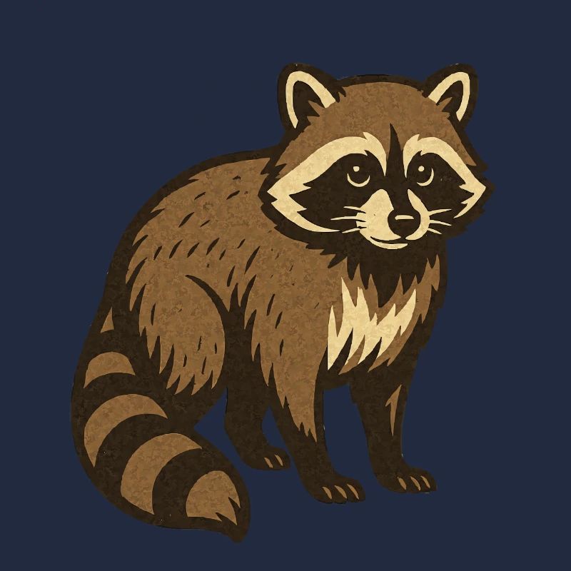 Waschbär Zeichnung