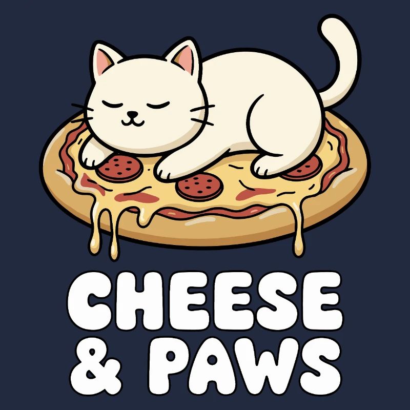 Käsepfoten Katze Pizza