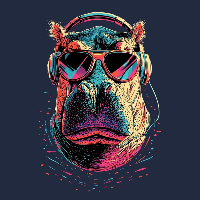 Nilpferd Flusspferd Mama Hippopotamus Cooles Hippo