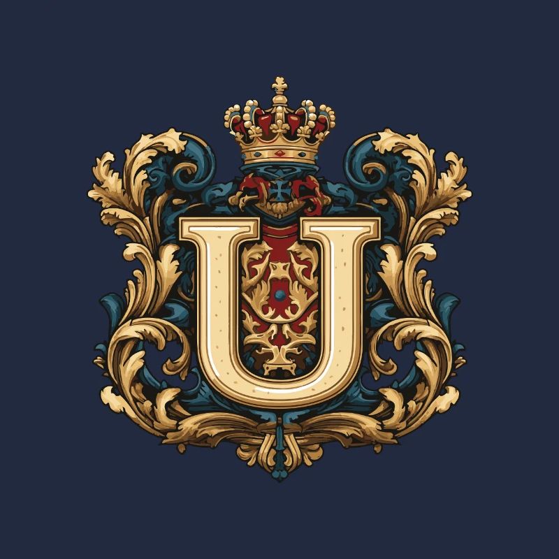 U Buchstabe Name Krone
