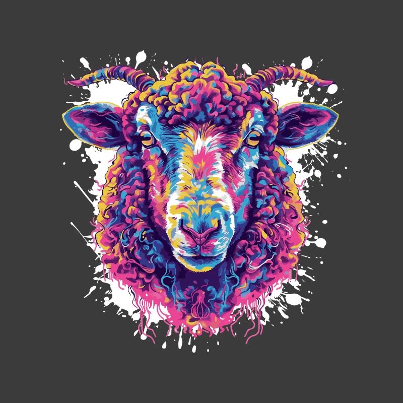 Colorful Shepherd Head Pop Art