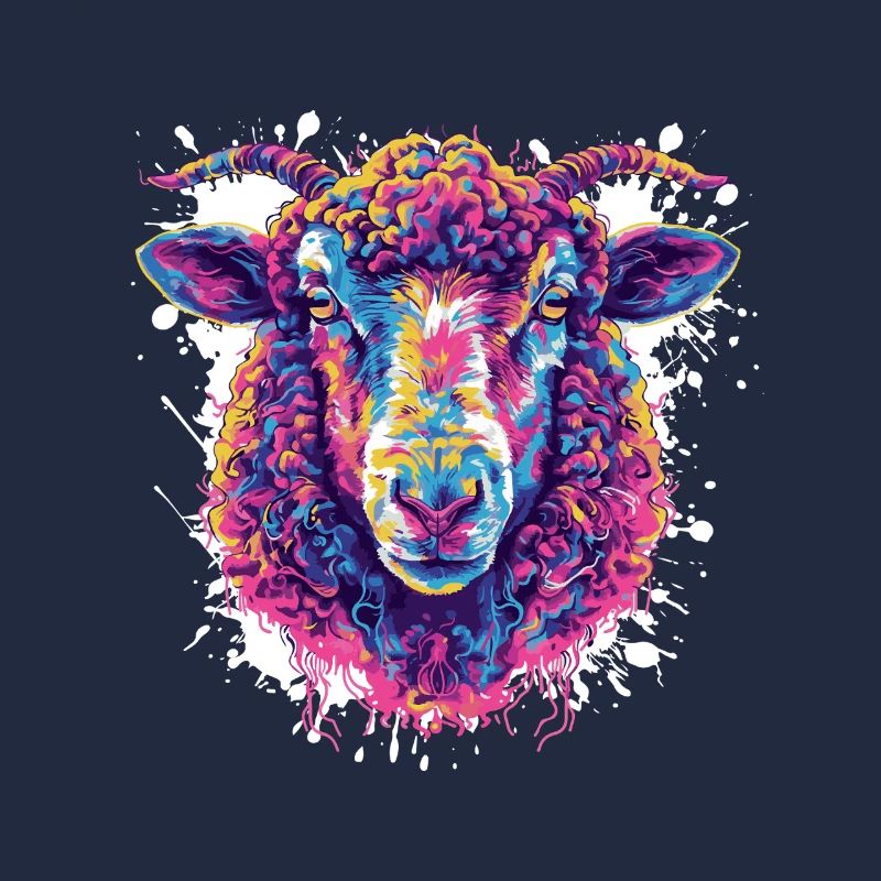 Colorful Shepherd Head Pop Art
