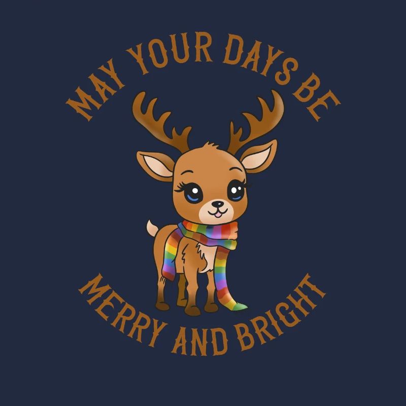Que vos journées soient joyeuses !  Bébé renne Noël
