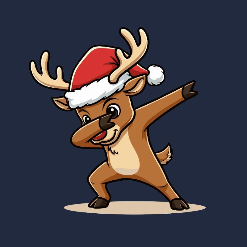 Conception de dab de renne de Noël