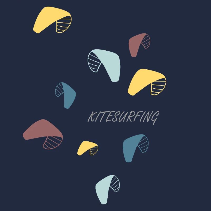 Kitesurfing Pastel Pattern