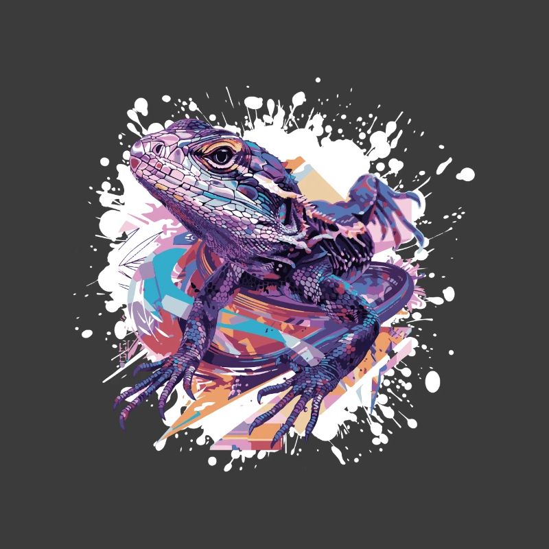 Frosch Farbklecks Kunst