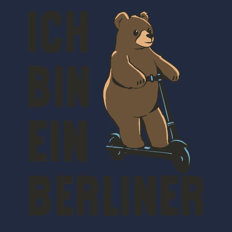 Ein Berliner-Bär auf Roller! Ich bin ein Berliner
