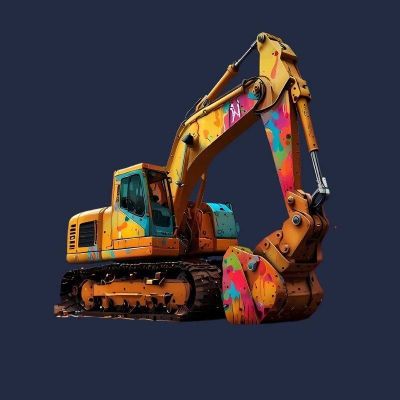 Color explosive excavator