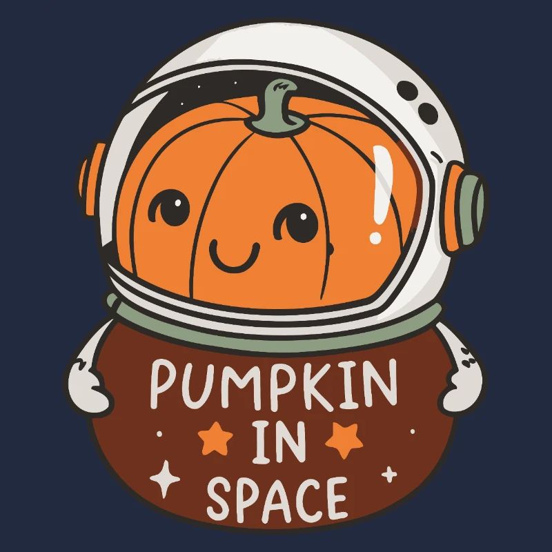 Lächelnder Astronaut Kürbis