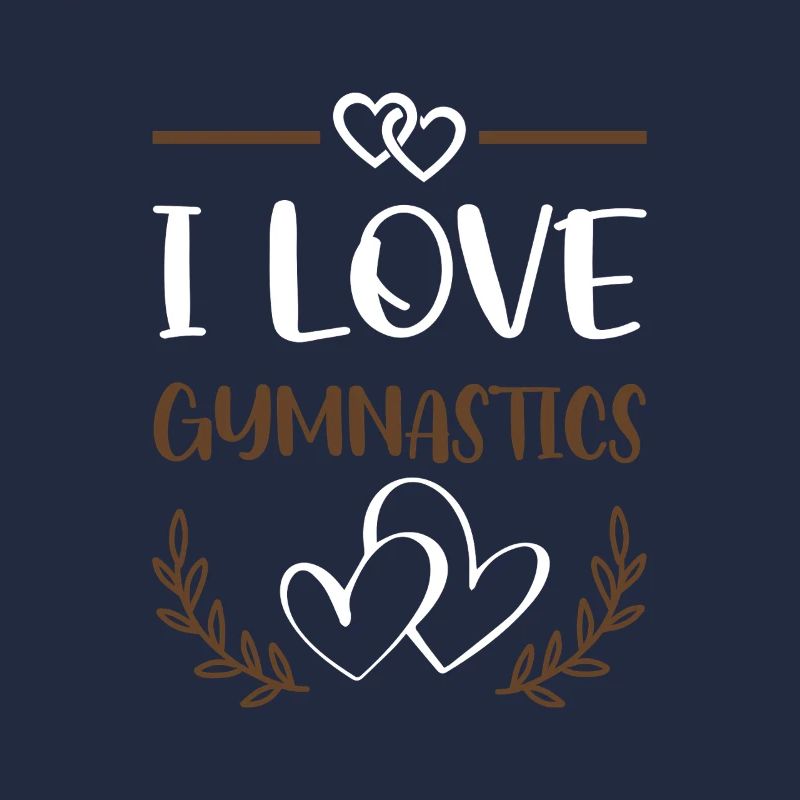 Ich liebe Gymnastik Herzdesign