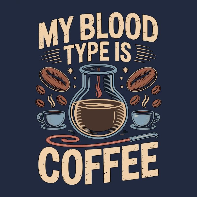 Lab Technician My Blood Type Is Coffee Phlebotomy