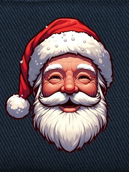 Fröhlicher Weihnachtsmann Gesicht