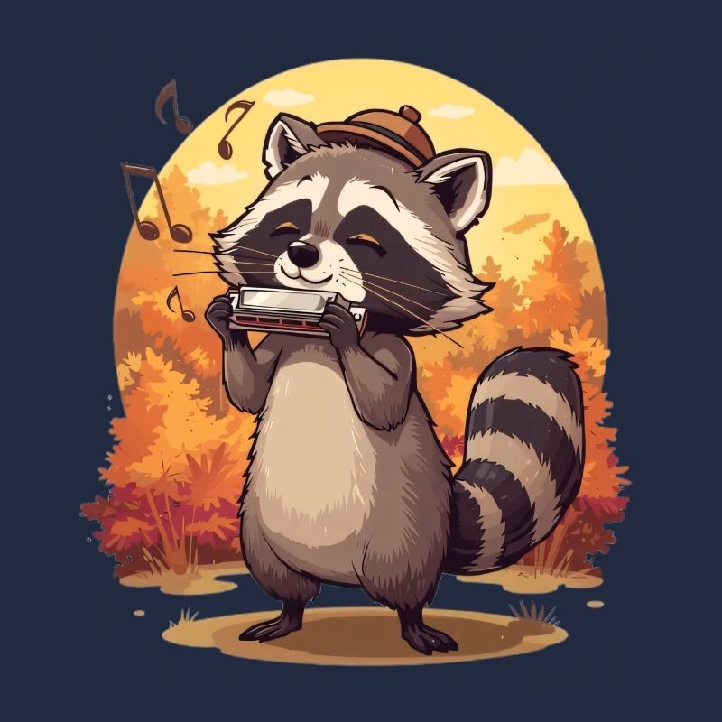 Harmonica raton laveur d’automne