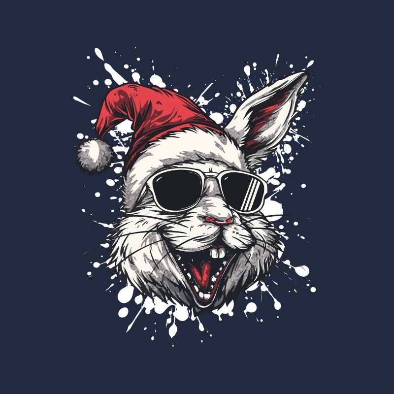 Lapin Noël Drôle