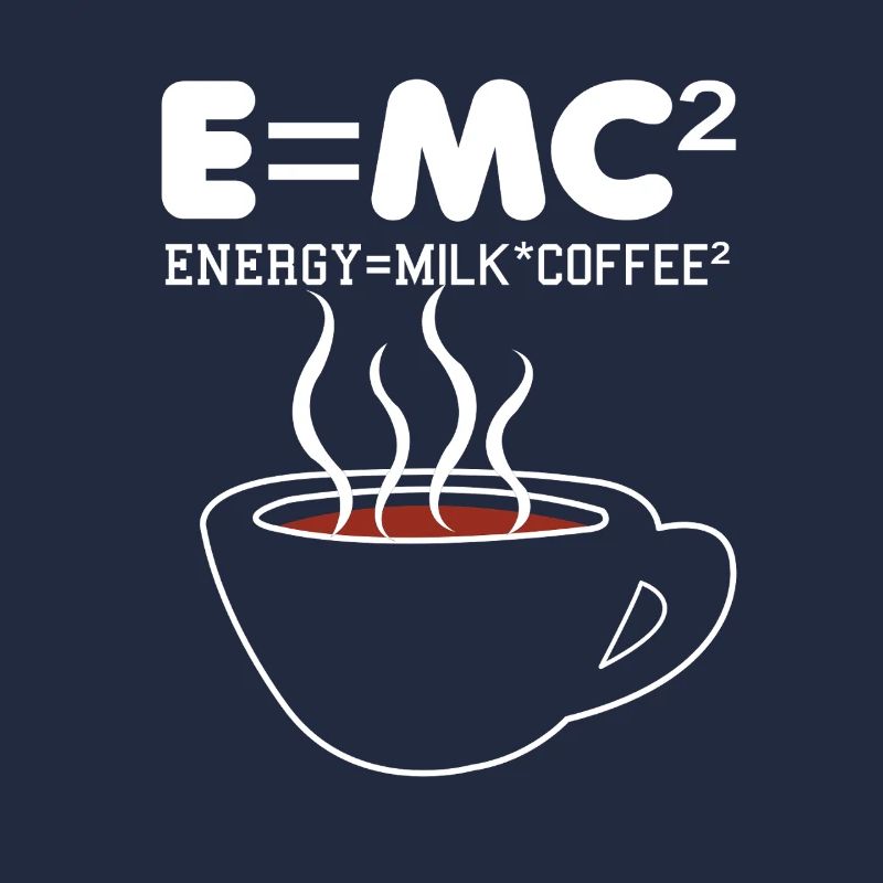 Kaffeeformel E=MC2 Illustration